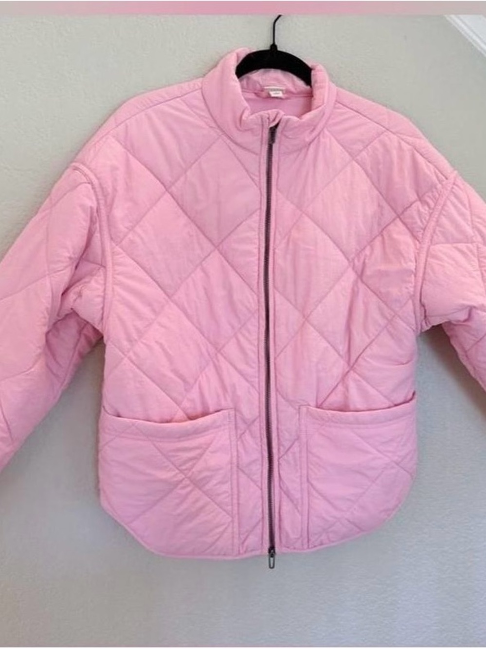 all in motion Light Pink Quilted Zip-Front Puffer Jacket